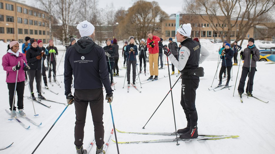 Cross country skiing on Health on Campus