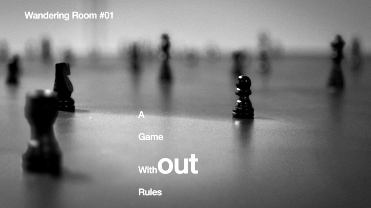 Foto av Nisrine Bouhkari för hennes Open Studio: Wandering Room nr 1 - A Game without Rules