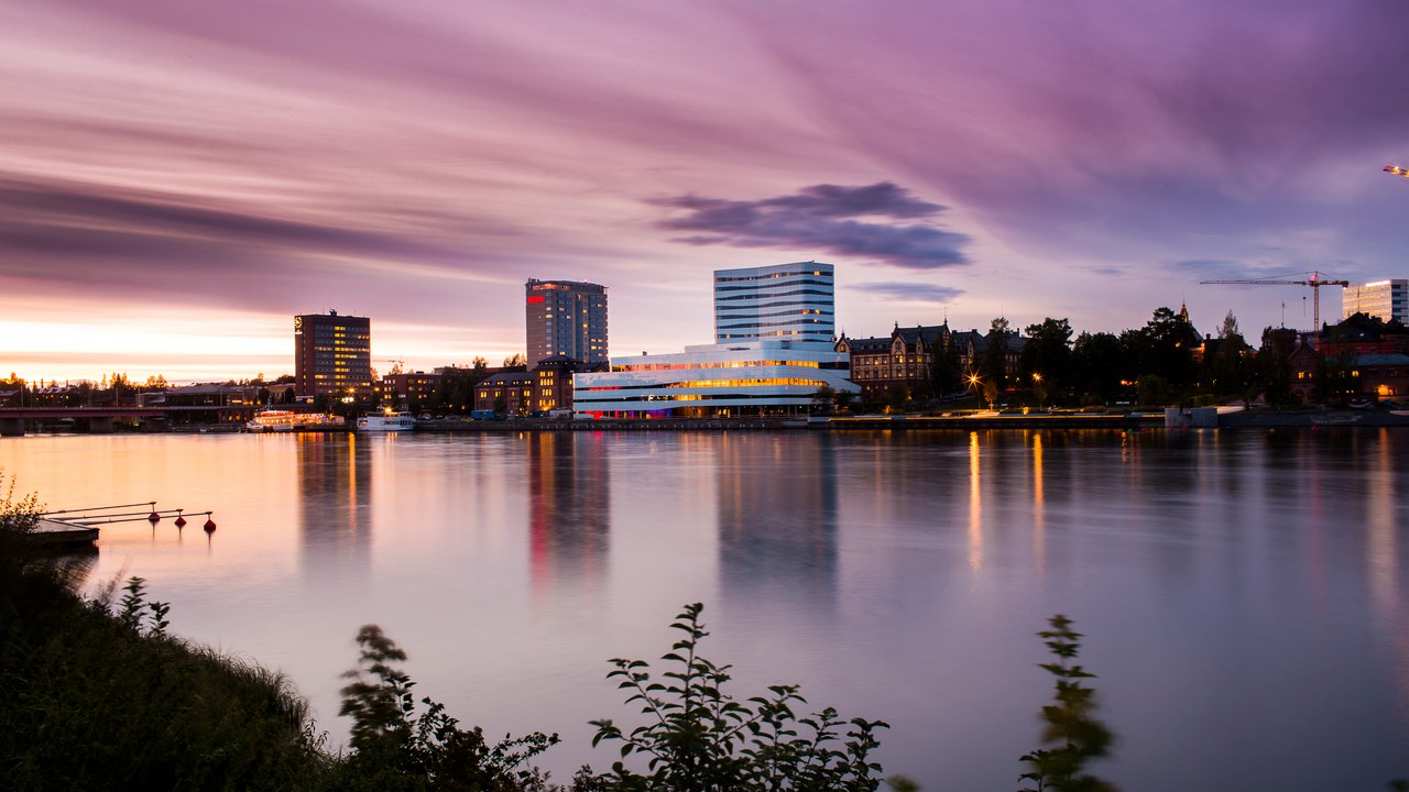 Bild på Umeå skyline