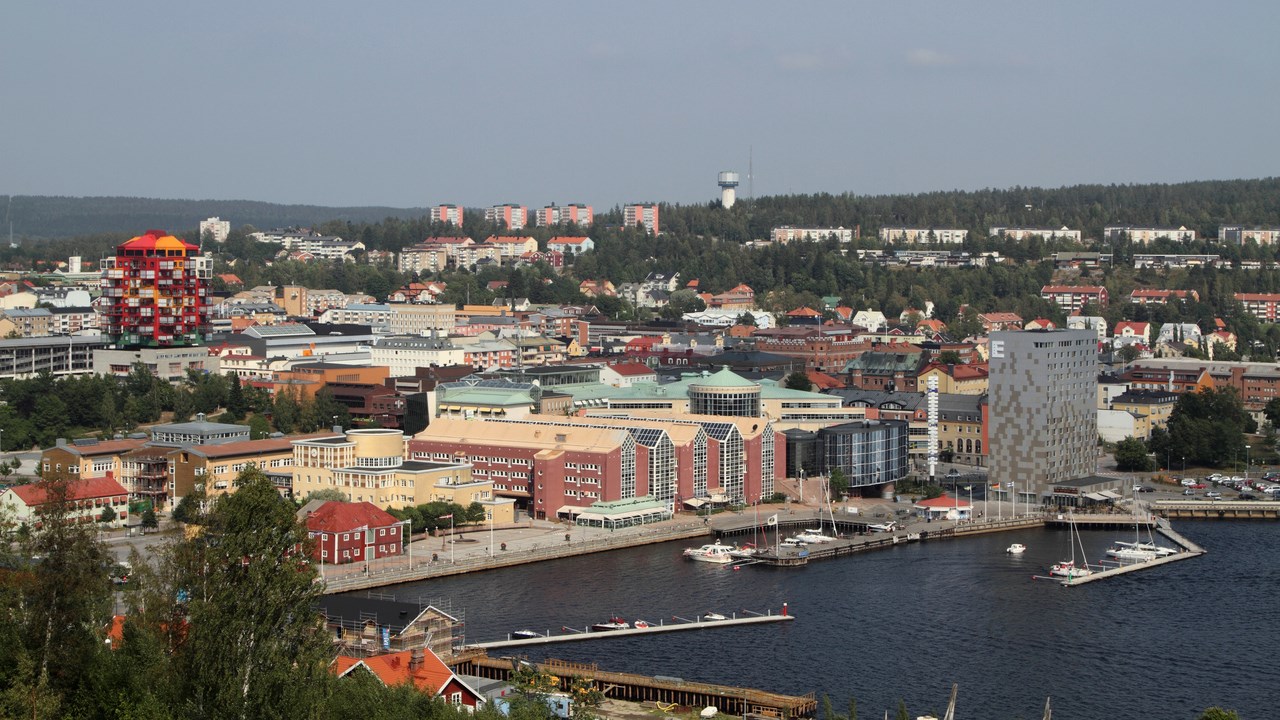 Vy över Örnsköldsvik.