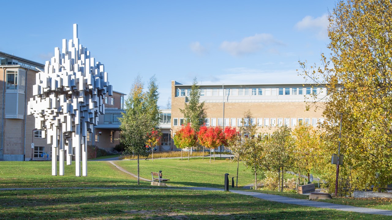 Campus Umeå, Norra skenet, skulptur av Ernst Nordin.