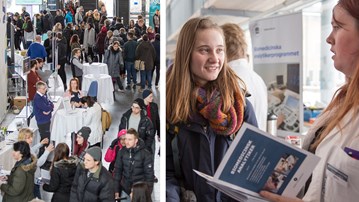 Blivande studenter besöker campus