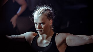 Emma Schiöler, under en MMA match i Battle of Botnia