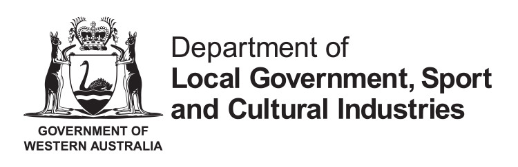 Logga av Department of Local Government, Sport and Cultural Industries