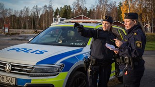 Malin Grenemark som har läst till polis i Umeå och nu gör sin aspiranttjänst i Luleå.