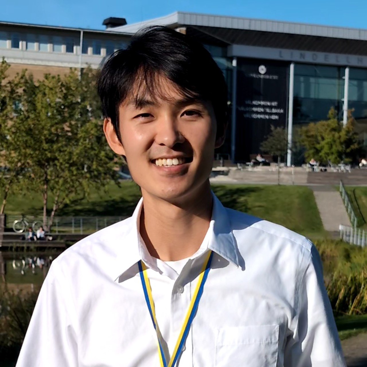 Image of Hung-Ting Chien bythe campus pond