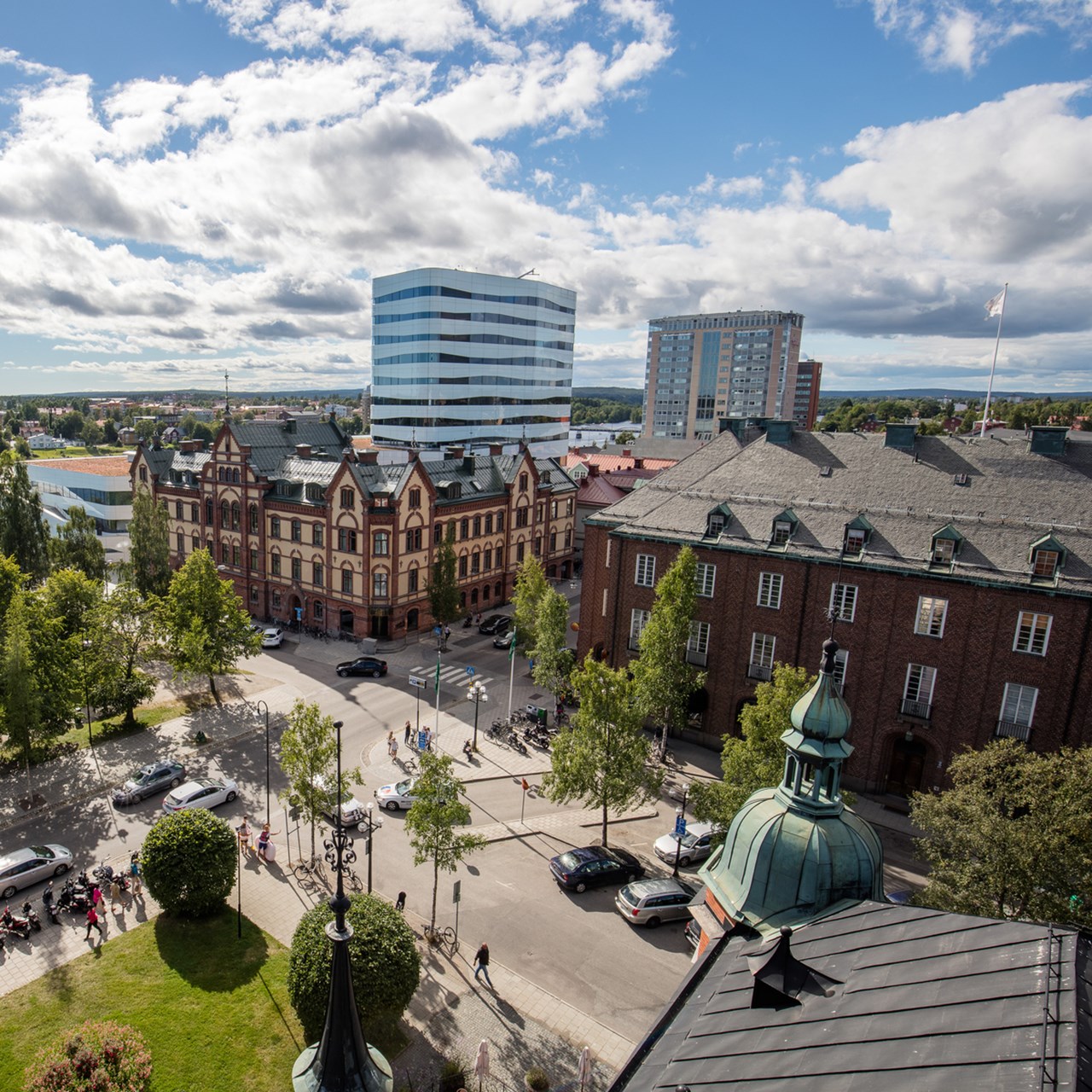 Bild på Umeås skyline