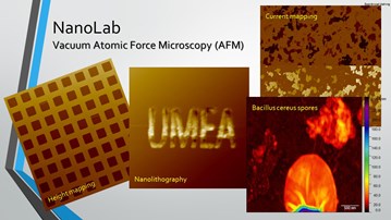 Announcement of the Vacuum Atomic Force Microscopy course organised by NanoLab, Department of Physics, Umeå University