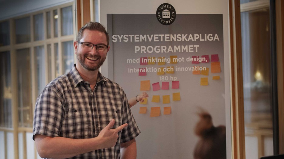 Dan Johansson, programansvarig för Systemvetenskapliga programmet. 