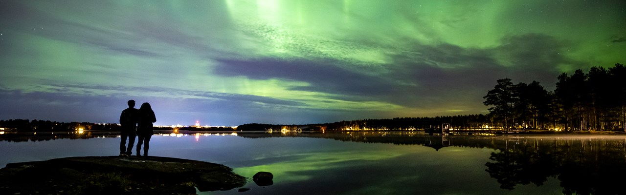 Norrsken vid Nydalasjön