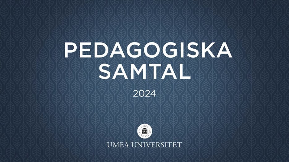 Film: Se de pedagogiska pristagarsamtalen 2024