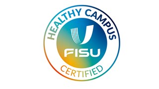 Logotyp för Healthy Campus Fisu Certified.