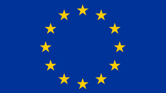 Bild på EU:s flagga
