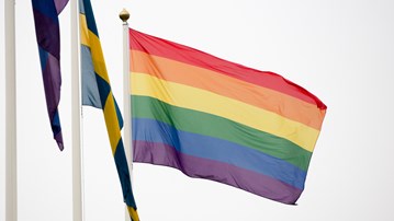 Bild på prideflagga