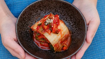 Fermented food on a plate.