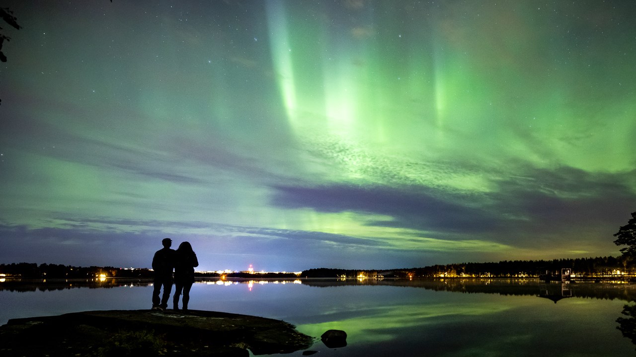 Norrsken vid Nydalasjön