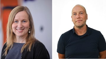 Porträtt på Anna-Lill Drugge och Björn Norlin