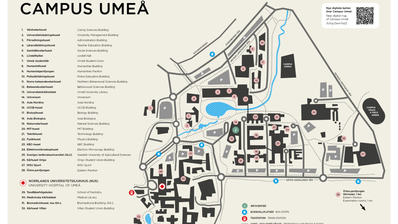 karta umu Karta Campus Umeå