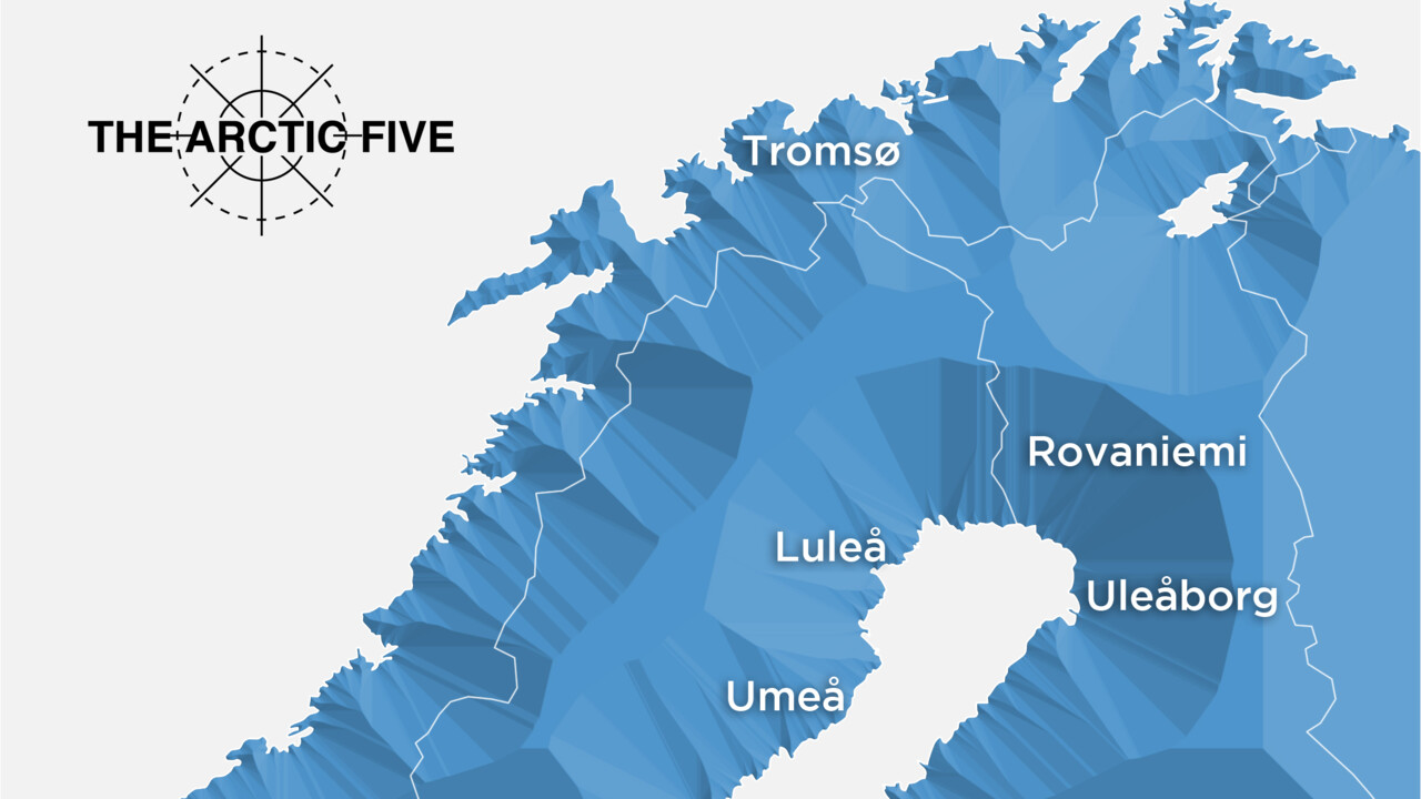 karta över tromsö Arctic Five live i Tromsö