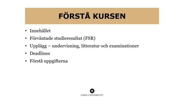 Video: Förstå kursen