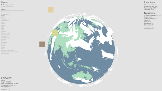Result 4: Choices represented on in the "globe-view"