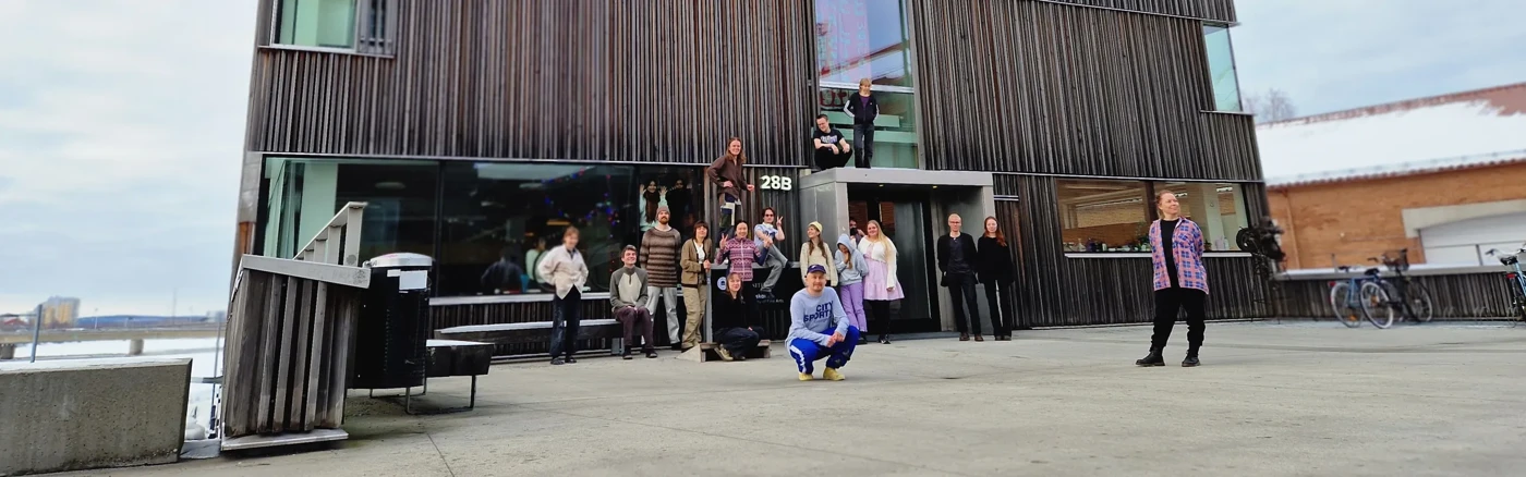 Students outside the Academy