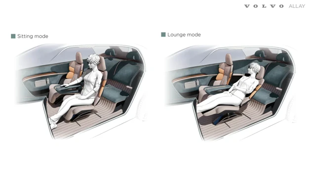 Allay is an adaptable car interior for people with chronic pain, offering intuitive features for comfort and ease, inspired by the TWA terminal at JFK airport.