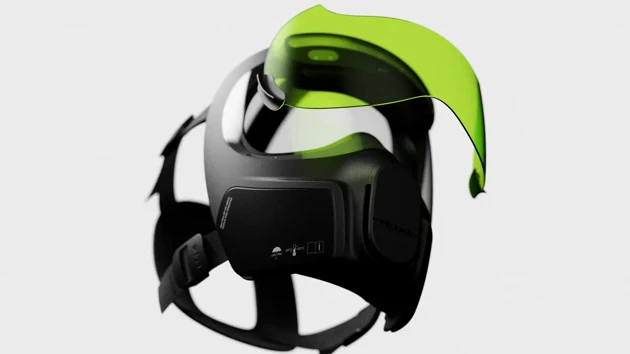 Forensic glasses can be snapped on from the outside to detect traces under UV light