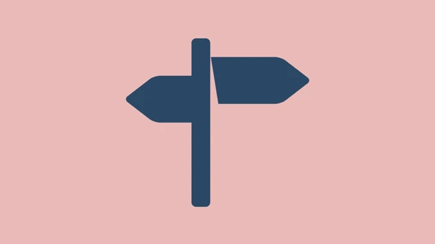 Two signposts pointing in different directions.