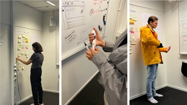 The team examined field research and developed ideas through on-the-wall analysis, lo-fi prototyping and role play.