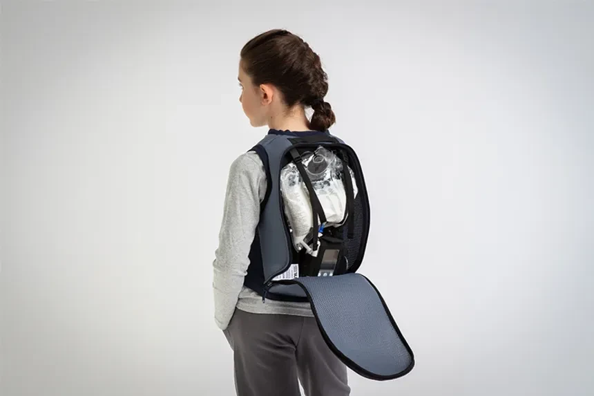 The Nil medical vest, developed by Martin Hanberger, started as a UID grad project. The vest conceals fluids, pumps, and tubing, allowing for unrestricted play and movement.