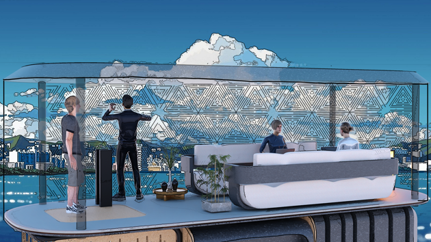 An example of a meeting in a scenic location, looking out over Lake Michigan.