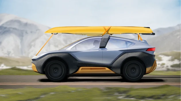 Hyundai Gon is your pathfinder to physical activity outside the city. Bring what ever gear you need, even your kayak.