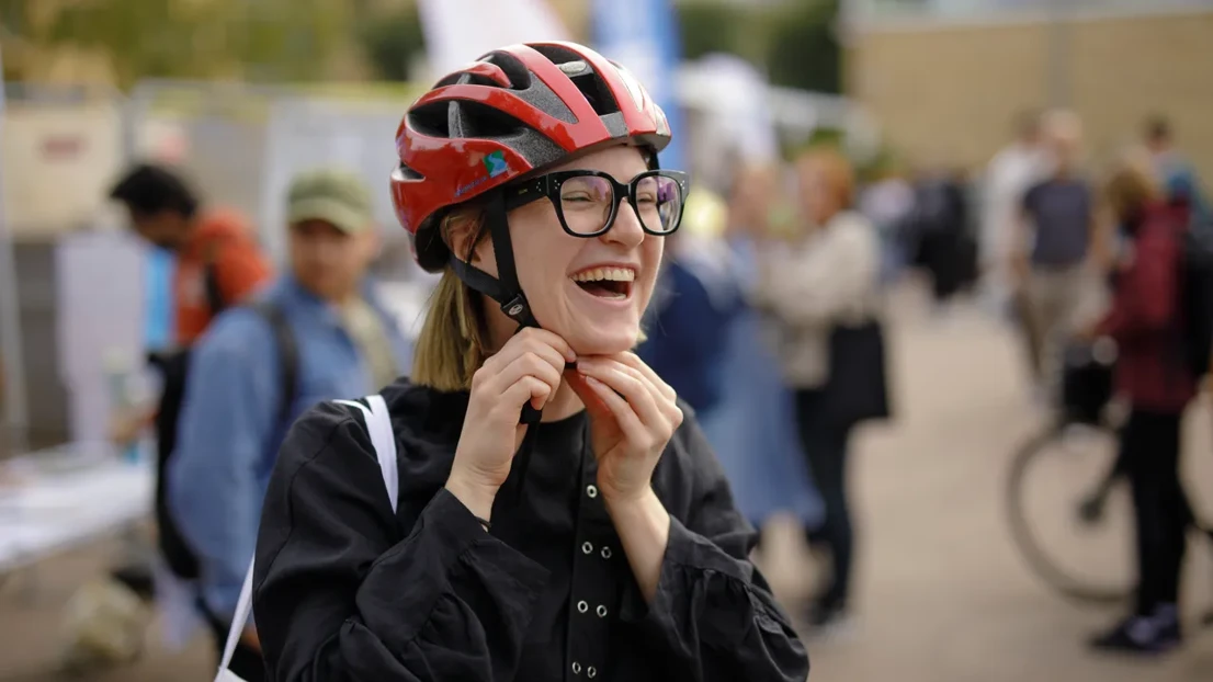 Eline Adrianesen på välkomstmässan